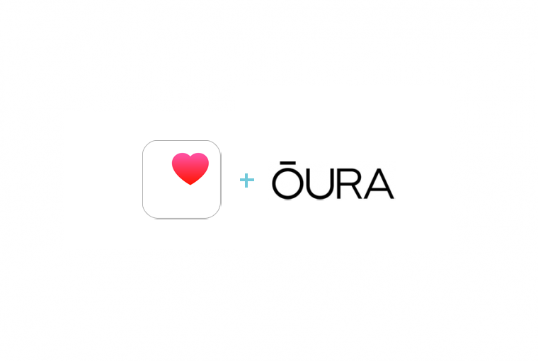 Oura and Apple Health logos
