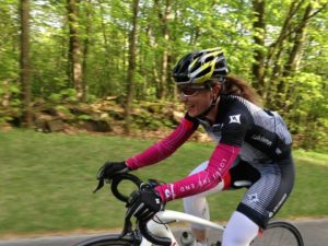 Hannah P. racing mountain bike