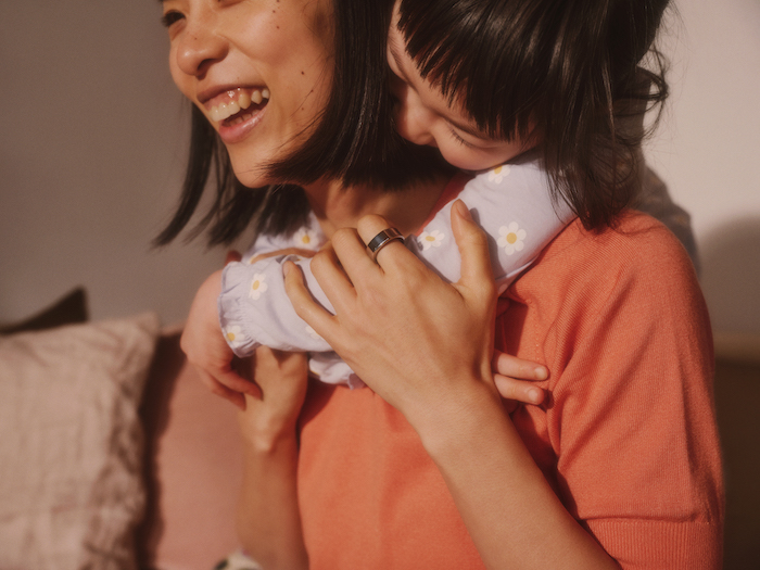 Daughter hugging her mother