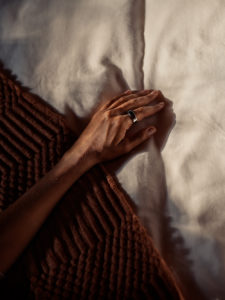 Oura Ring on Hand of Sleeping Person