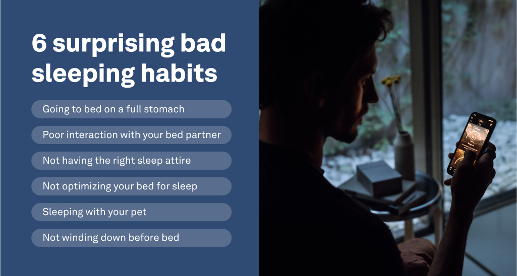6 bad sleeping habits