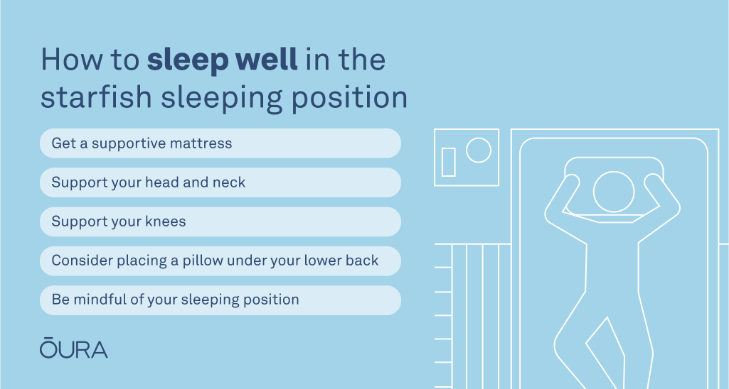 How to sleep well in the starfish sleeping position 