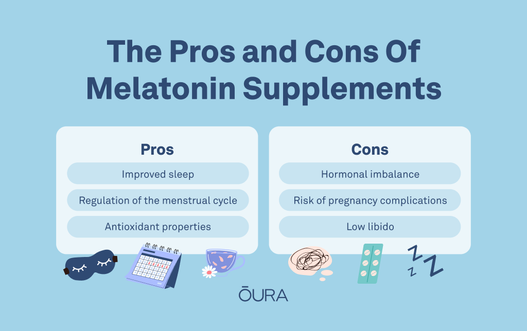 Pros and cons of melatonin supplements | Oura Ring