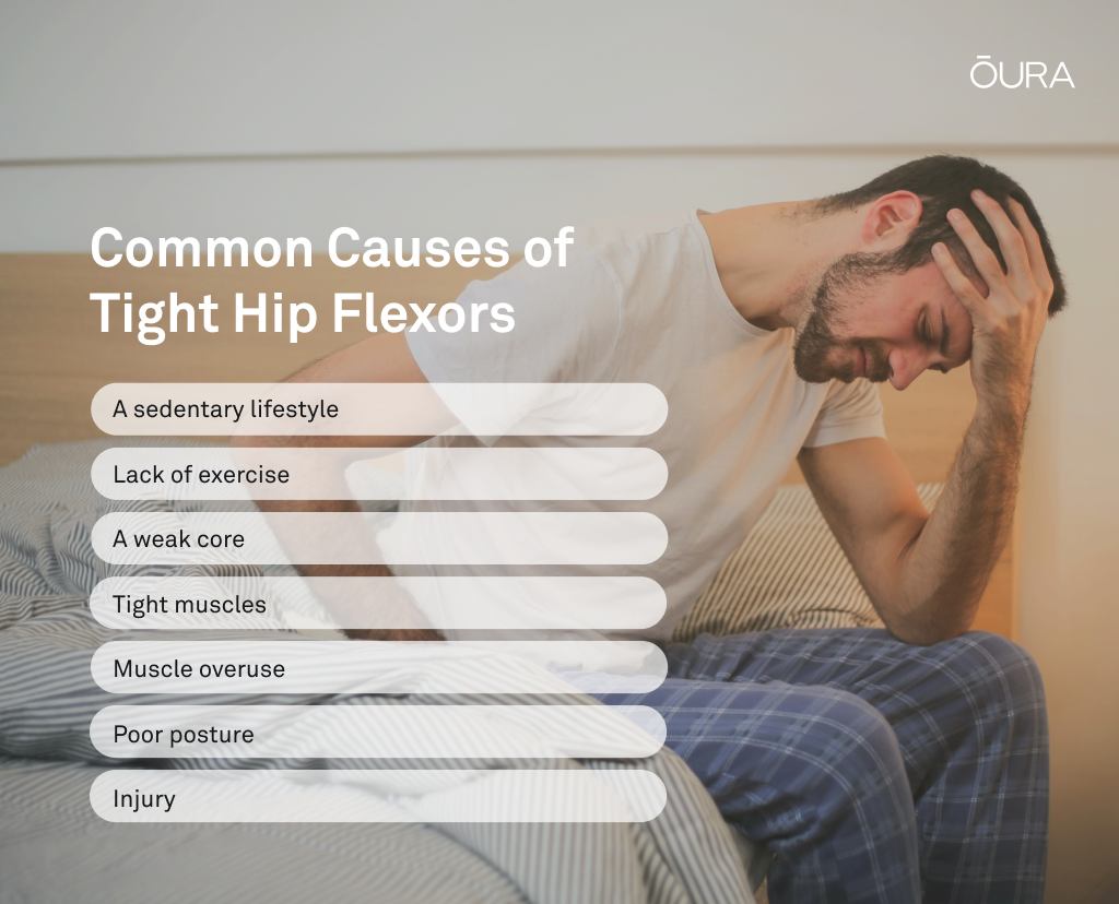 The most common causes of tight hip flexors.
