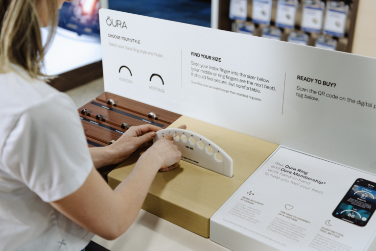 Oura Best Buy Canada Display