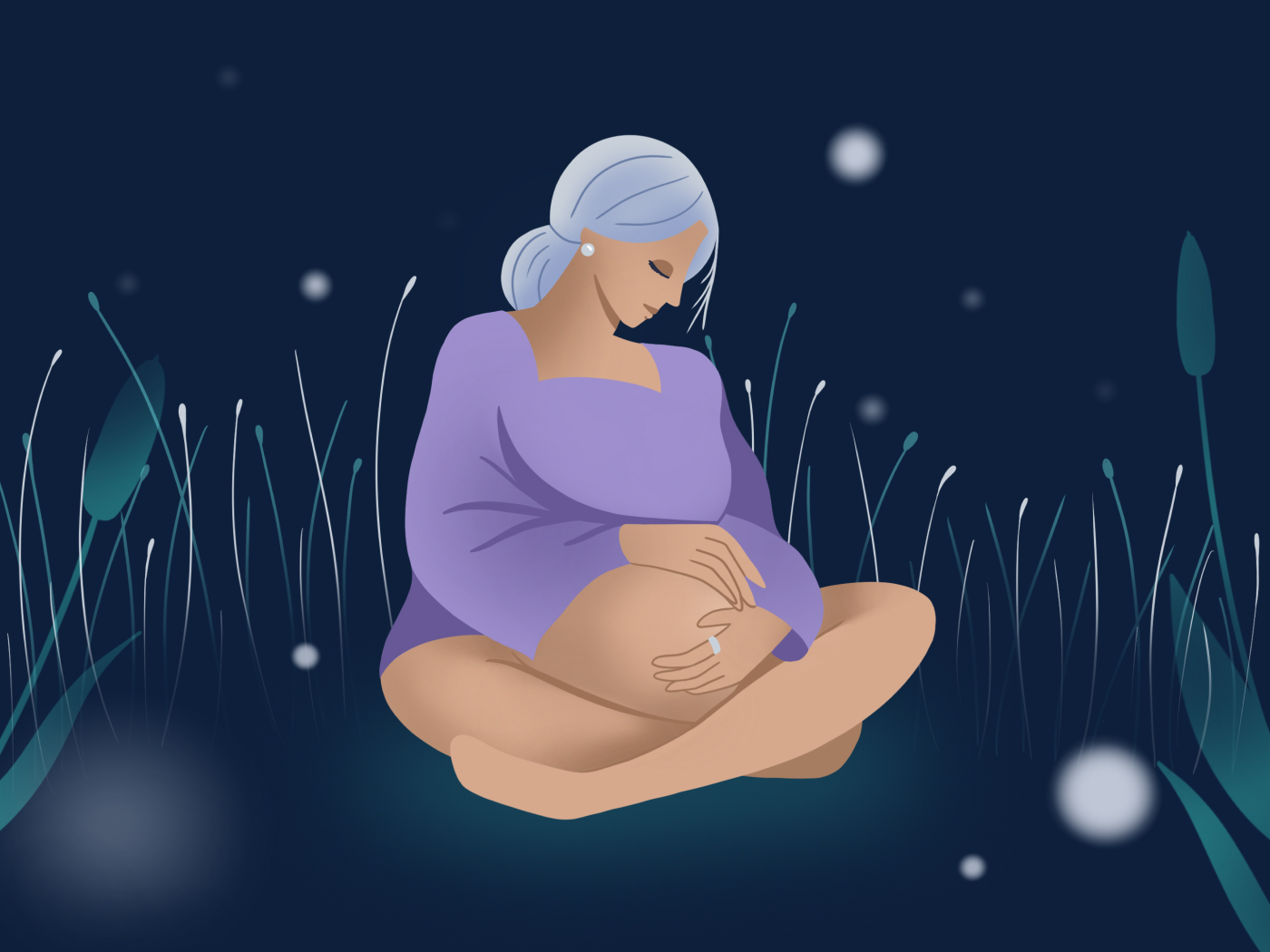 Oura's Pregnancy Insights Illustration