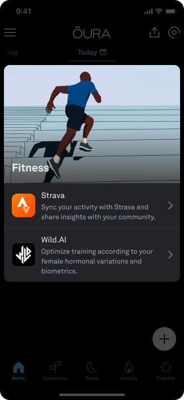 Oura App Fitness Integrations