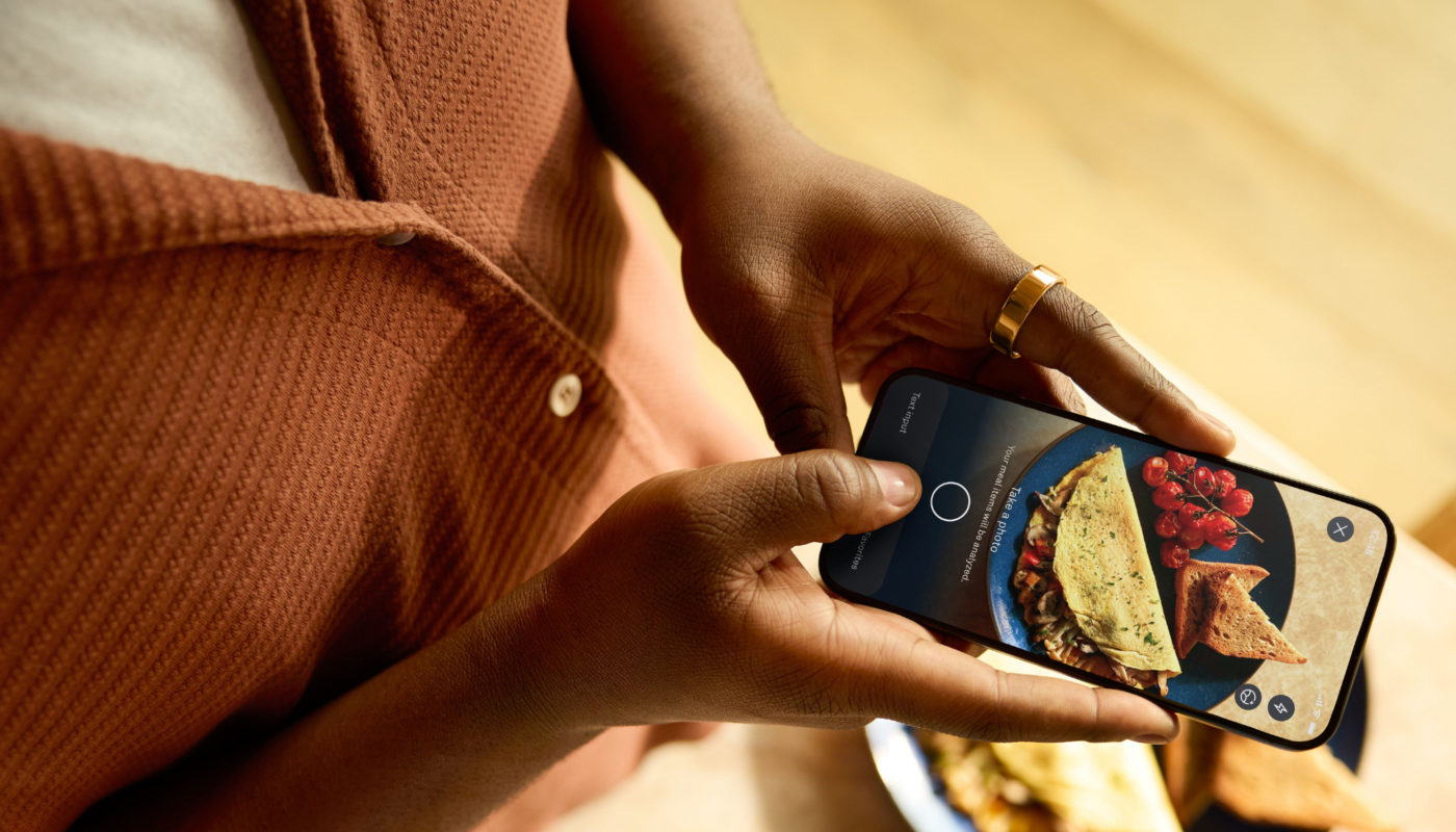 Tracking a meal with Oura Ring