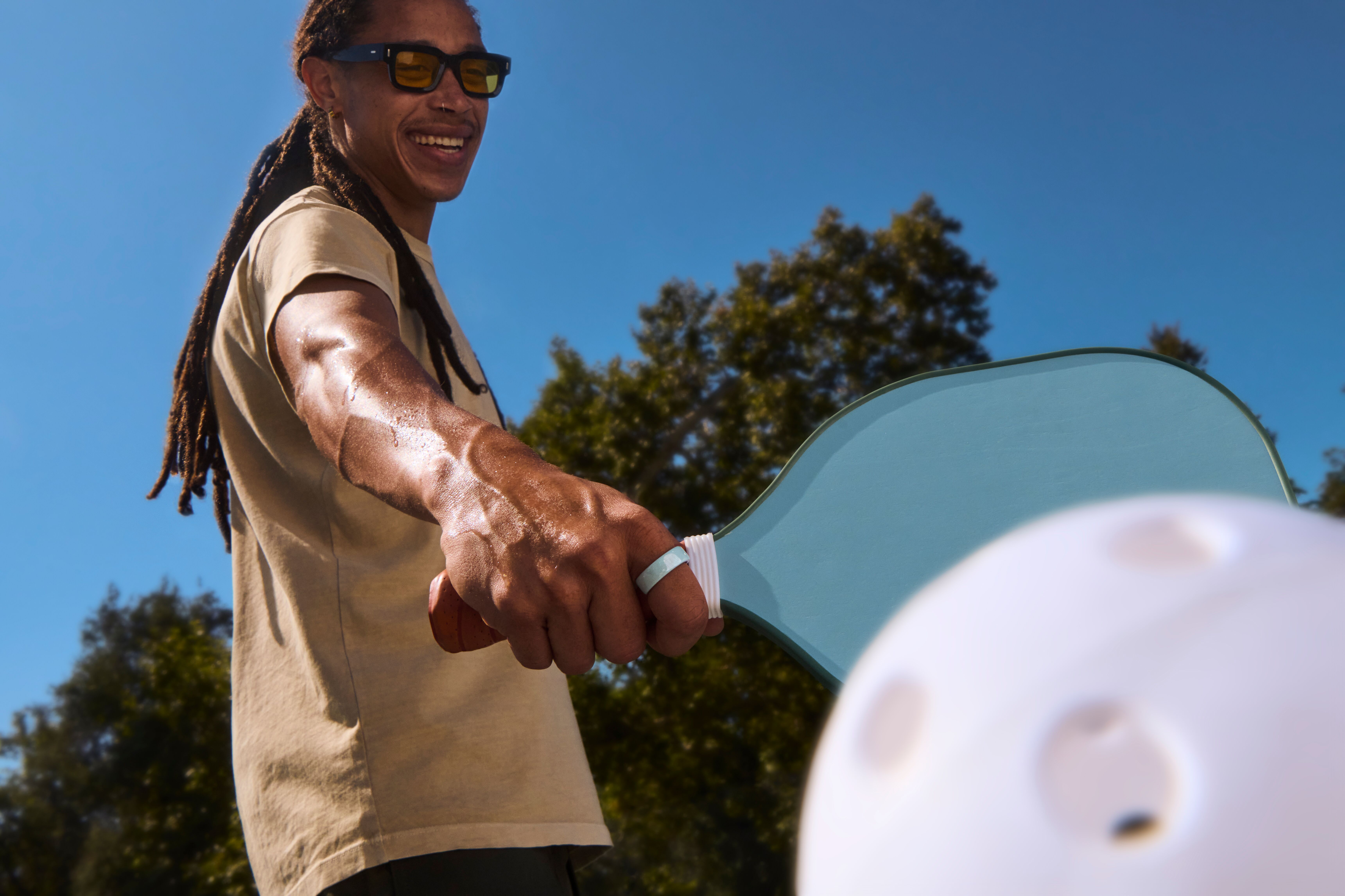 Playing pickleball | Oura Ring Ceramic